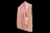 Polished Pink Opal Slab - Western Australia #152108-2